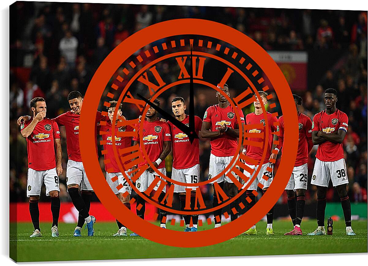 Часы картина - ФК Манчестер Юнайтед. FC Manchester United