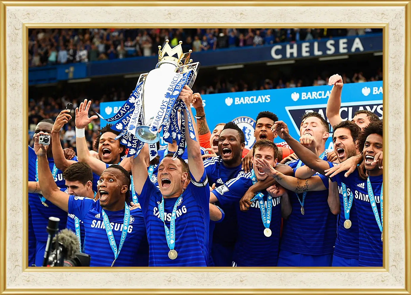 Картина в раме - Победа в АПЛ. ФК Челси. FC Chelsea