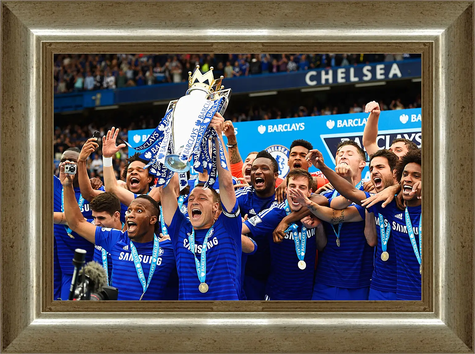 Картина в раме - Победа в АПЛ. ФК Челси. FC Chelsea