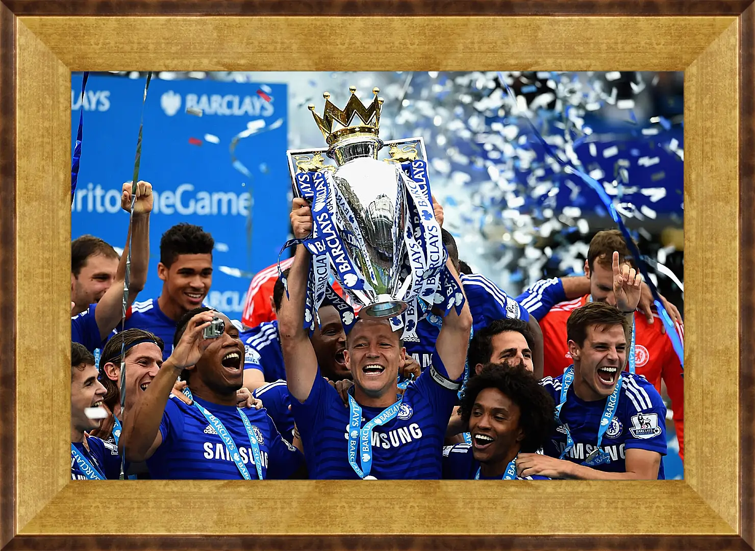 Картина в раме - Победа в АПЛ. ФК Челси. FC Chelsea