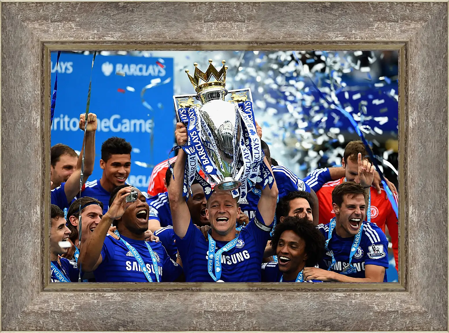 Картина в раме - Победа в АПЛ. ФК Челси. FC Chelsea