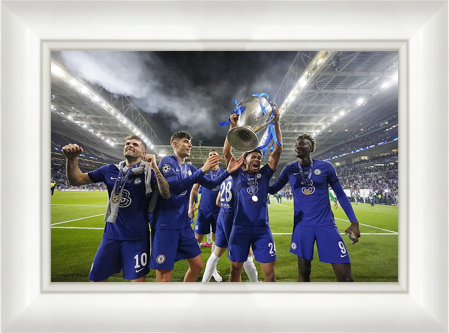 Картина в раме - Победа в Лиге Чемпионов. ФК Челси. FC Chelsea