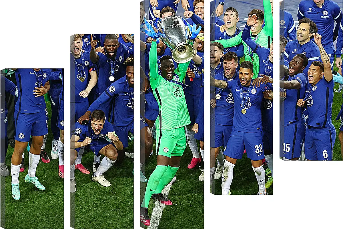 Модульная картина - Победа в Лиге Чемпионов. ФК Челси. FC Chelsea