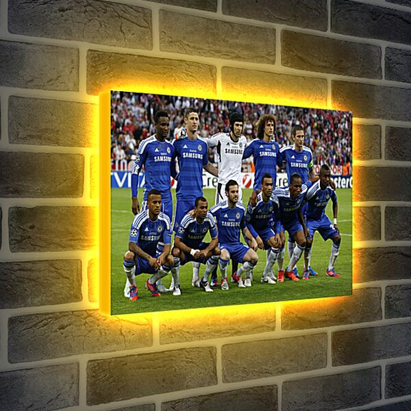Лайтбокс световая панель - Фото перед матчем ФК Челси. FC Chelsea