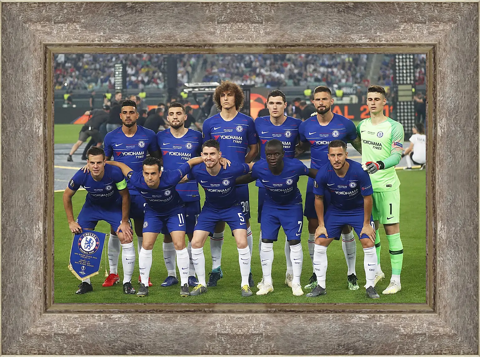 Картина в раме - Фото перед матчем ФК Челси. FC Chelsea