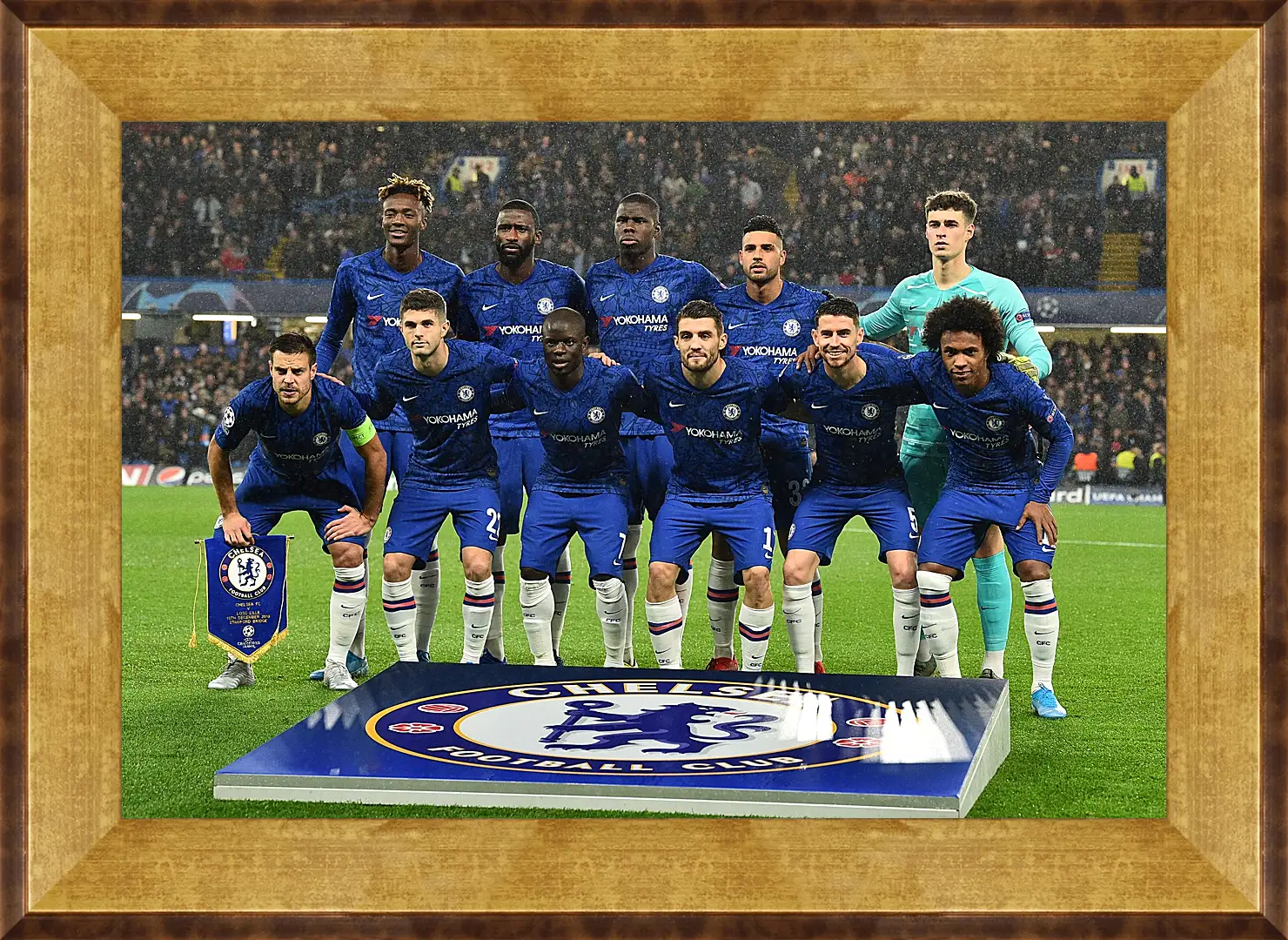 Картина в раме - Фото перед матчем ФК Челси. FC Chelsea