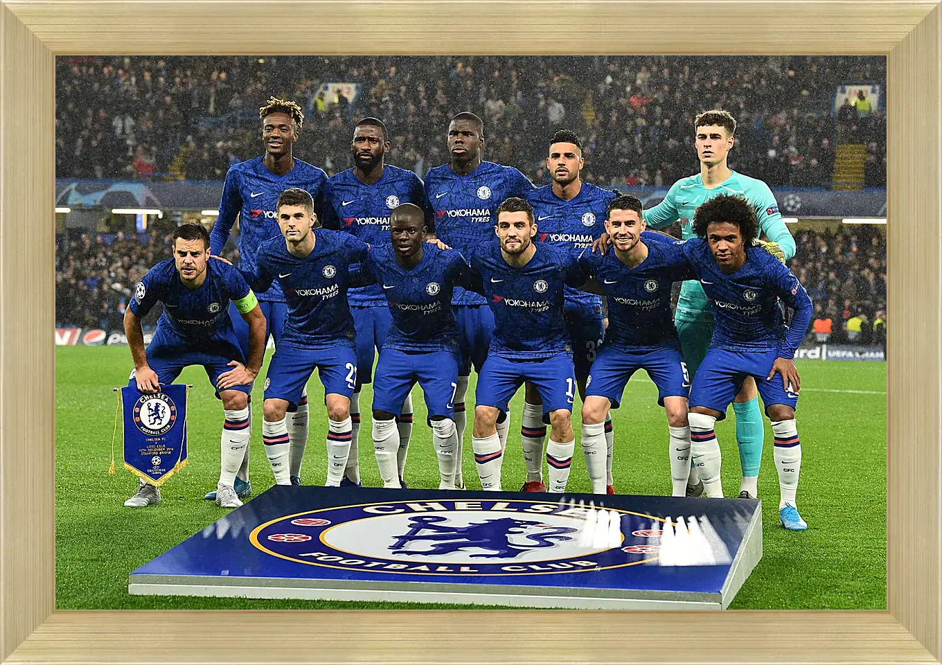 Картина в раме - Фото перед матчем ФК Челси. FC Chelsea