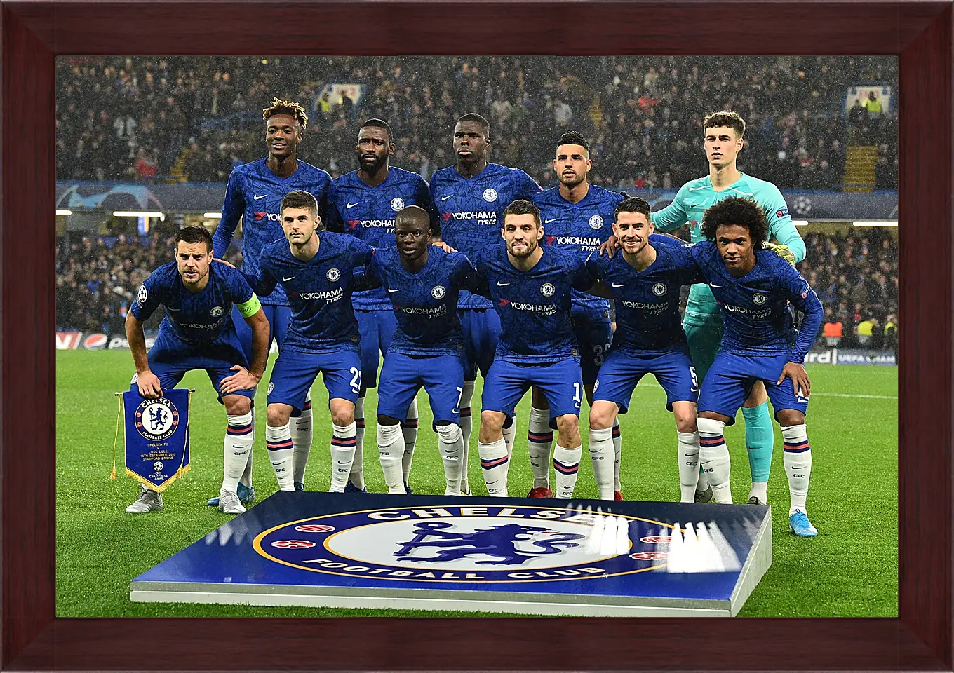 Картина в раме - Фото перед матчем ФК Челси. FC Chelsea