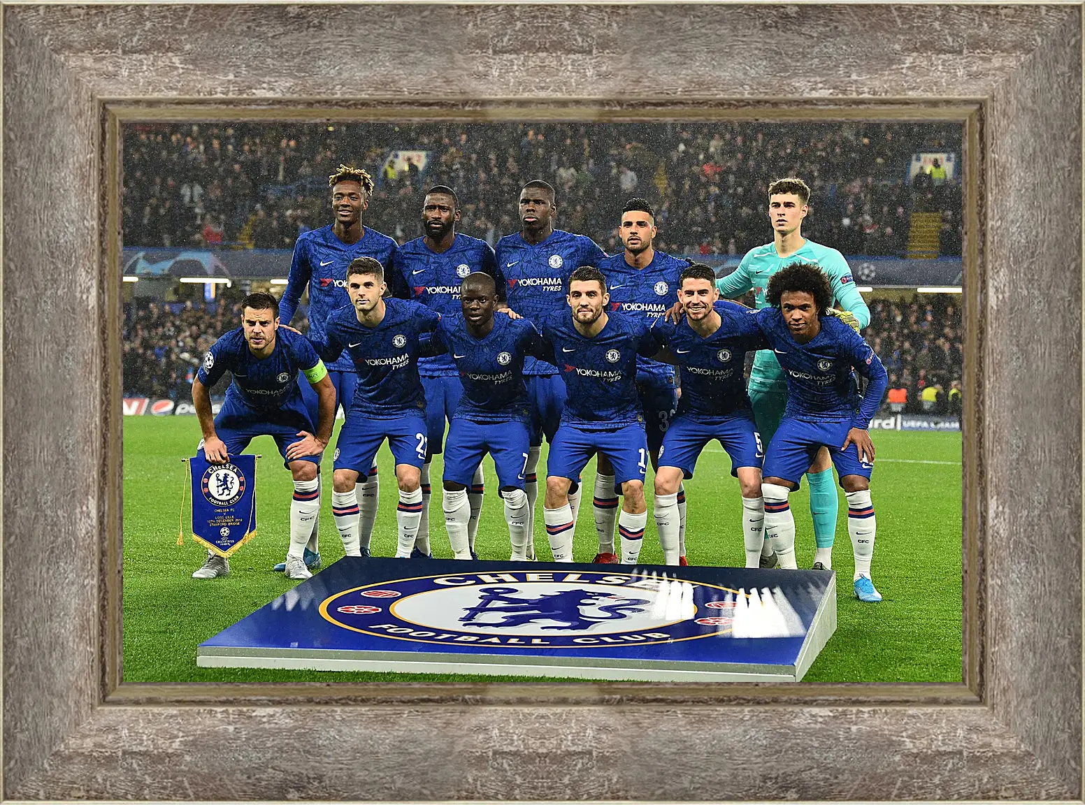 Картина в раме - Фото перед матчем ФК Челси. FC Chelsea