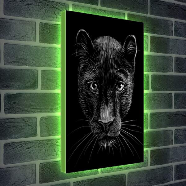 Лайтбокс световая панель - Чёрная пантера