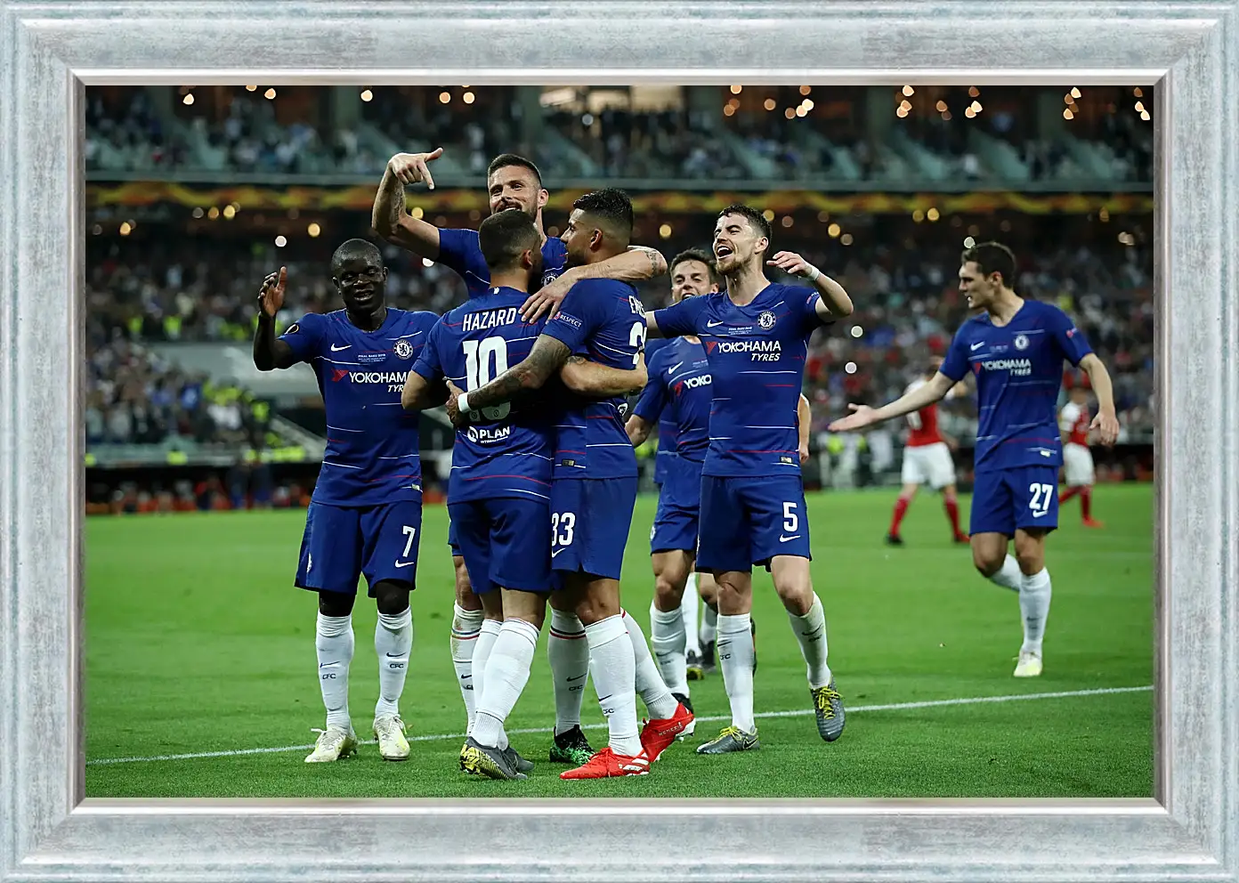 Картина в раме - Празднование гола. ФК Челси. FC Chelsea