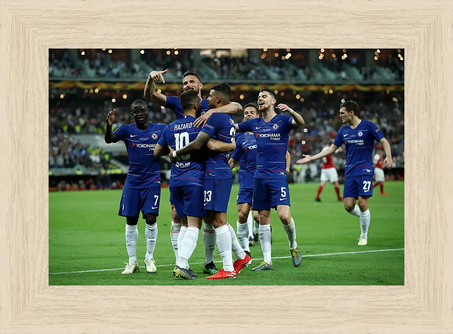 Картина в раме - Празднование гола. ФК Челси. FC Chelsea