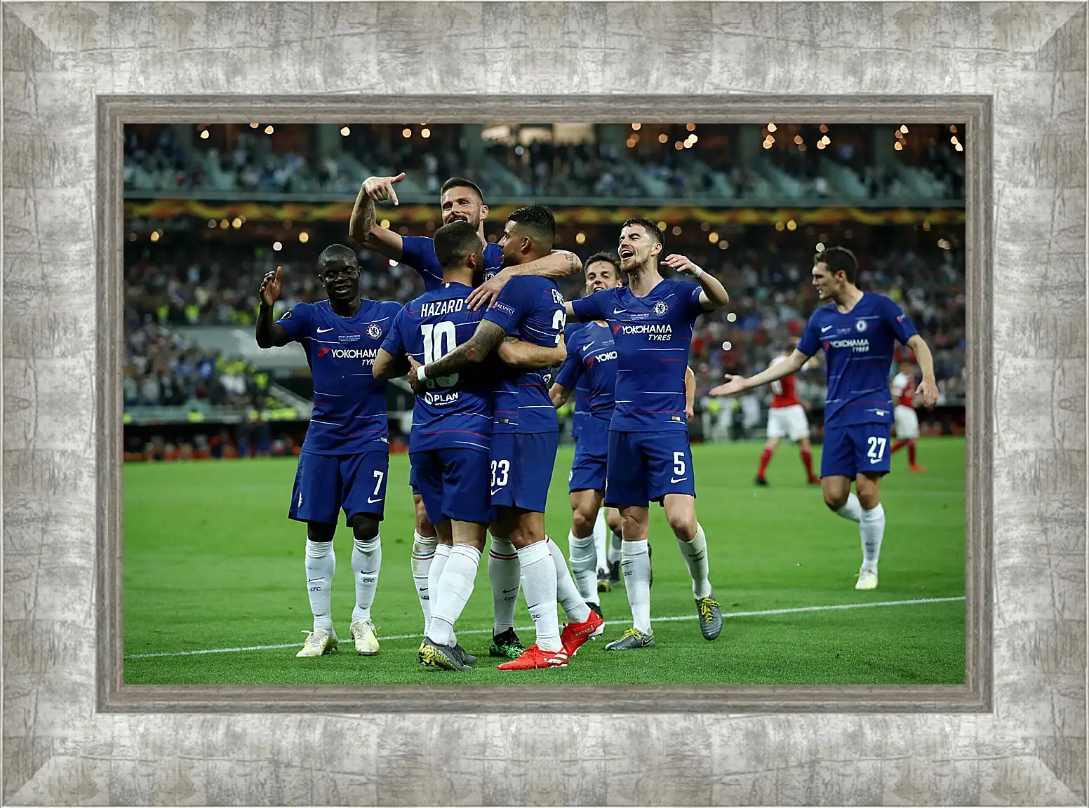 Картина в раме - Празднование гола. ФК Челси. FC Chelsea