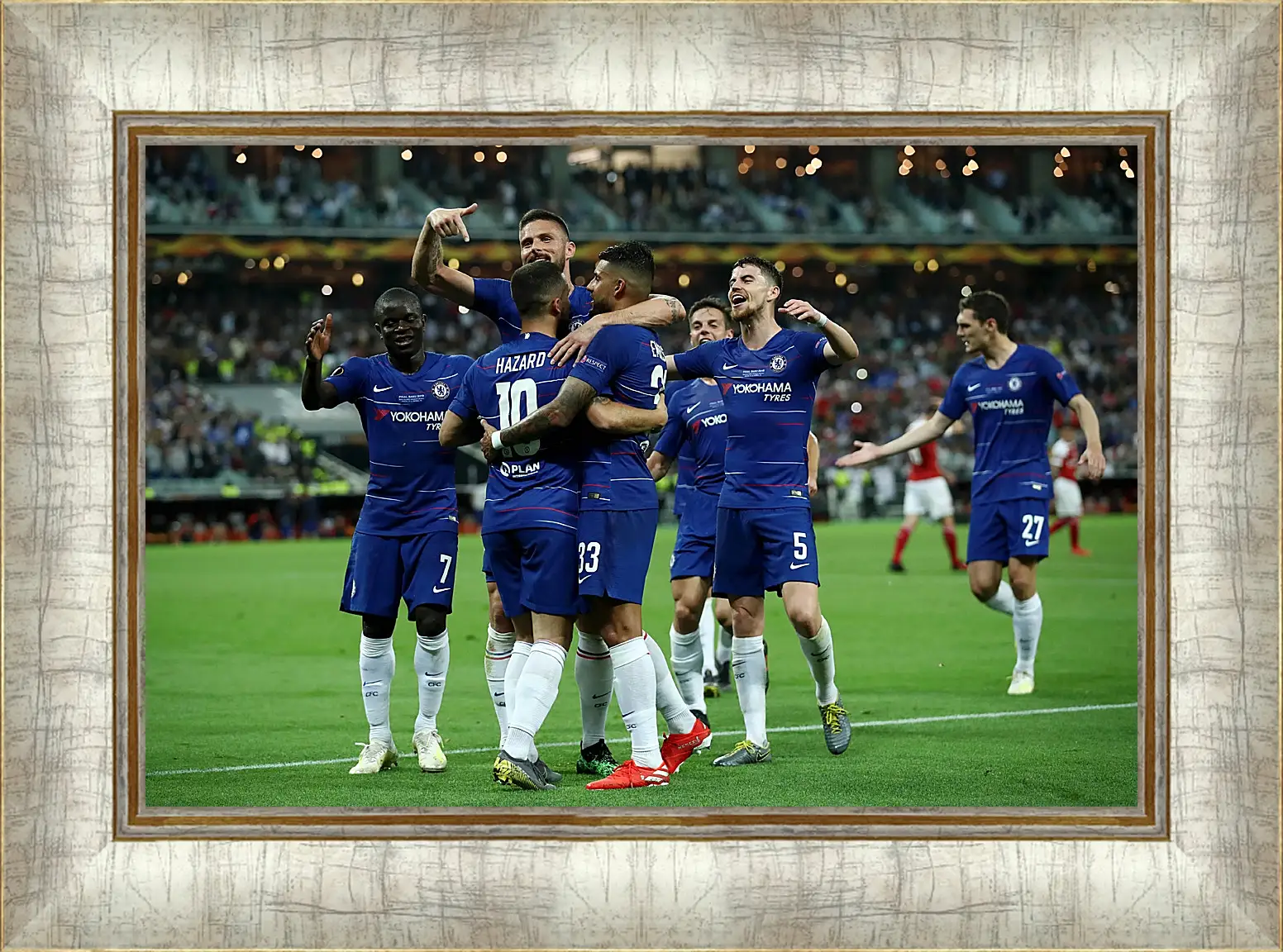 Картина в раме - Празднование гола. ФК Челси. FC Chelsea