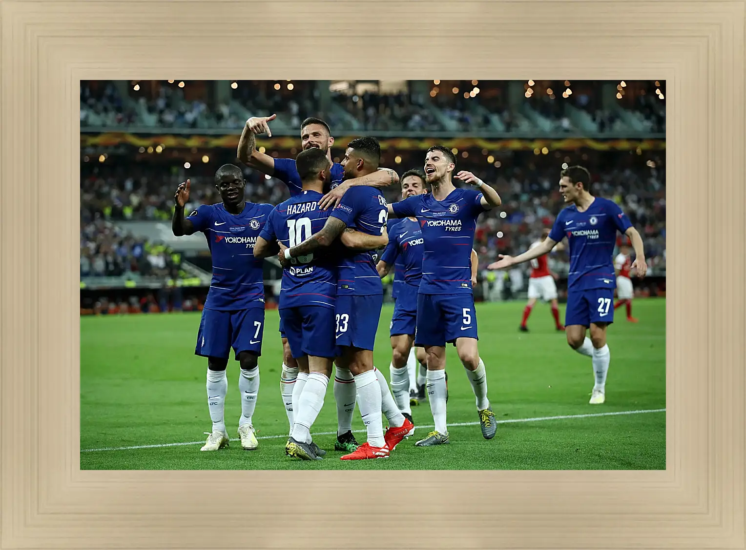 Картина в раме - Празднование гола. ФК Челси. FC Chelsea