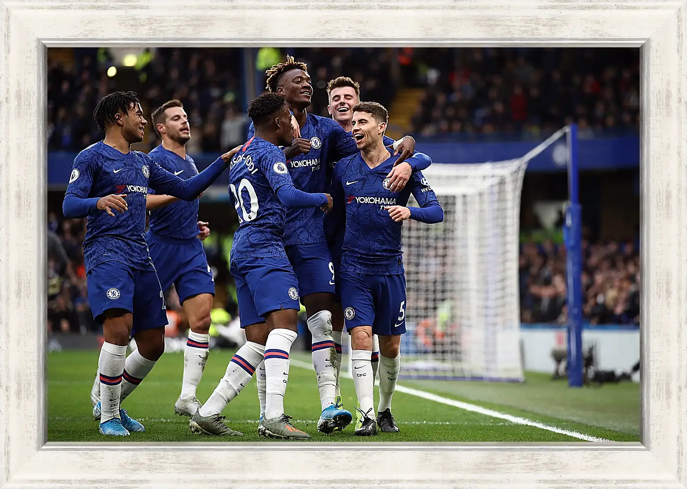 Картина в раме - Празднование гола. ФК Челси. FC Chelsea