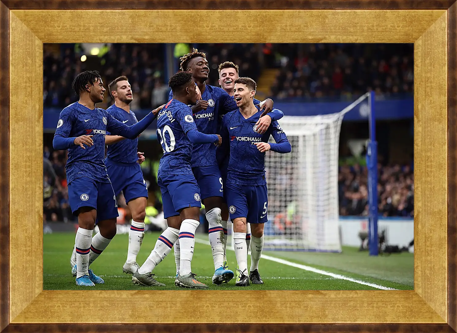 Картина в раме - Празднование гола. ФК Челси. FC Chelsea