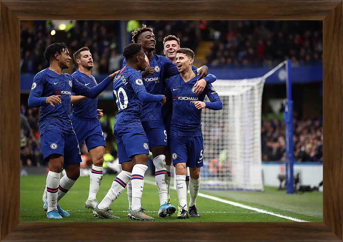 Картина в раме - Празднование гола. ФК Челси. FC Chelsea