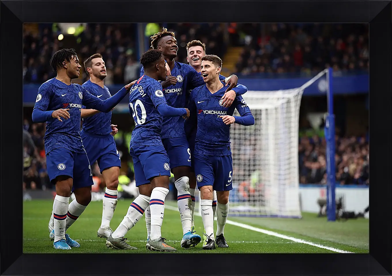 Картина в раме - Празднование гола. ФК Челси. FC Chelsea