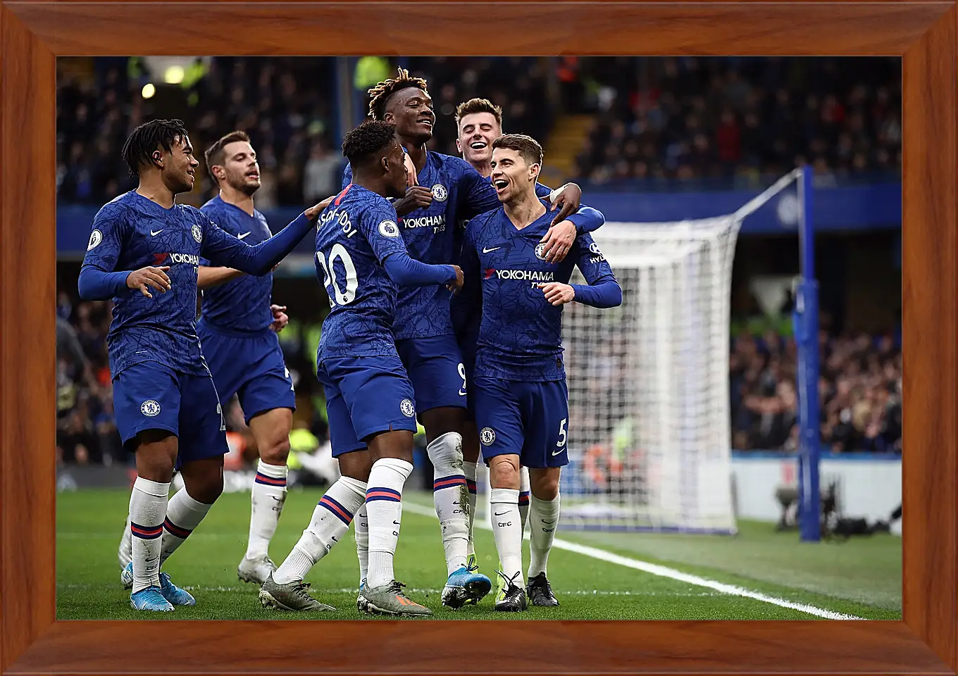 Картина в раме - Празднование гола. ФК Челси. FC Chelsea