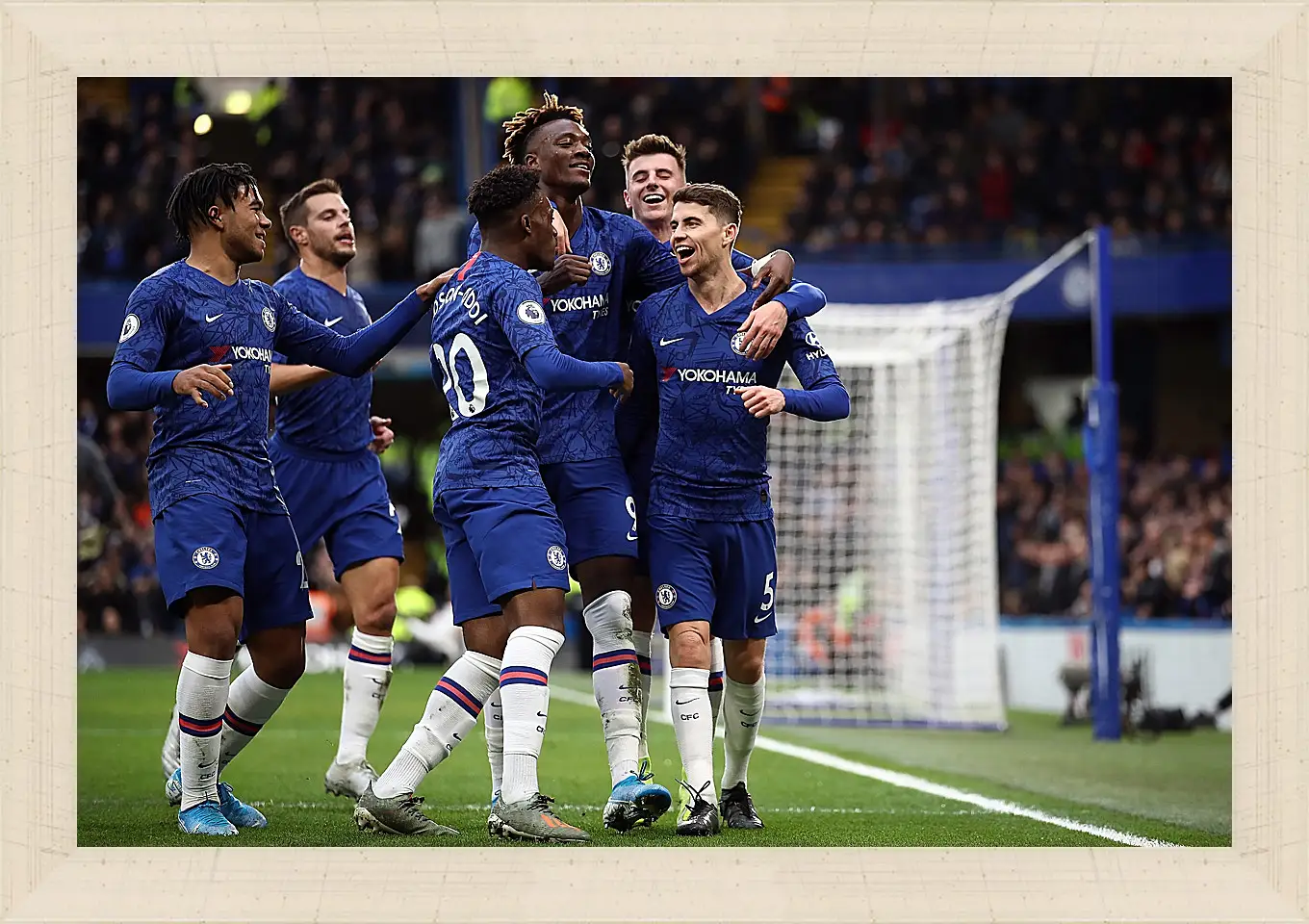 Картина в раме - Празднование гола. ФК Челси. FC Chelsea