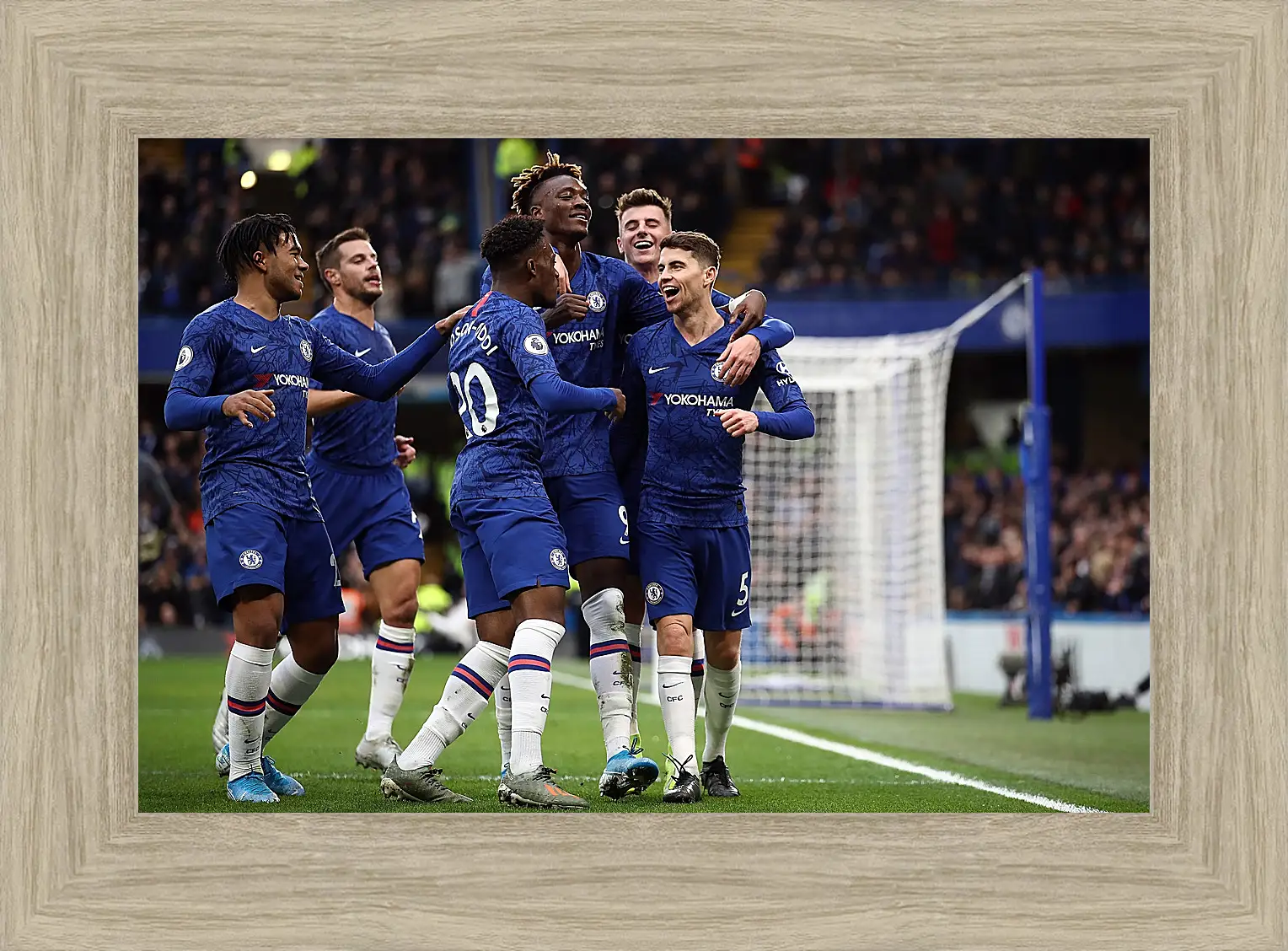 Картина в раме - Празднование гола. ФК Челси. FC Chelsea