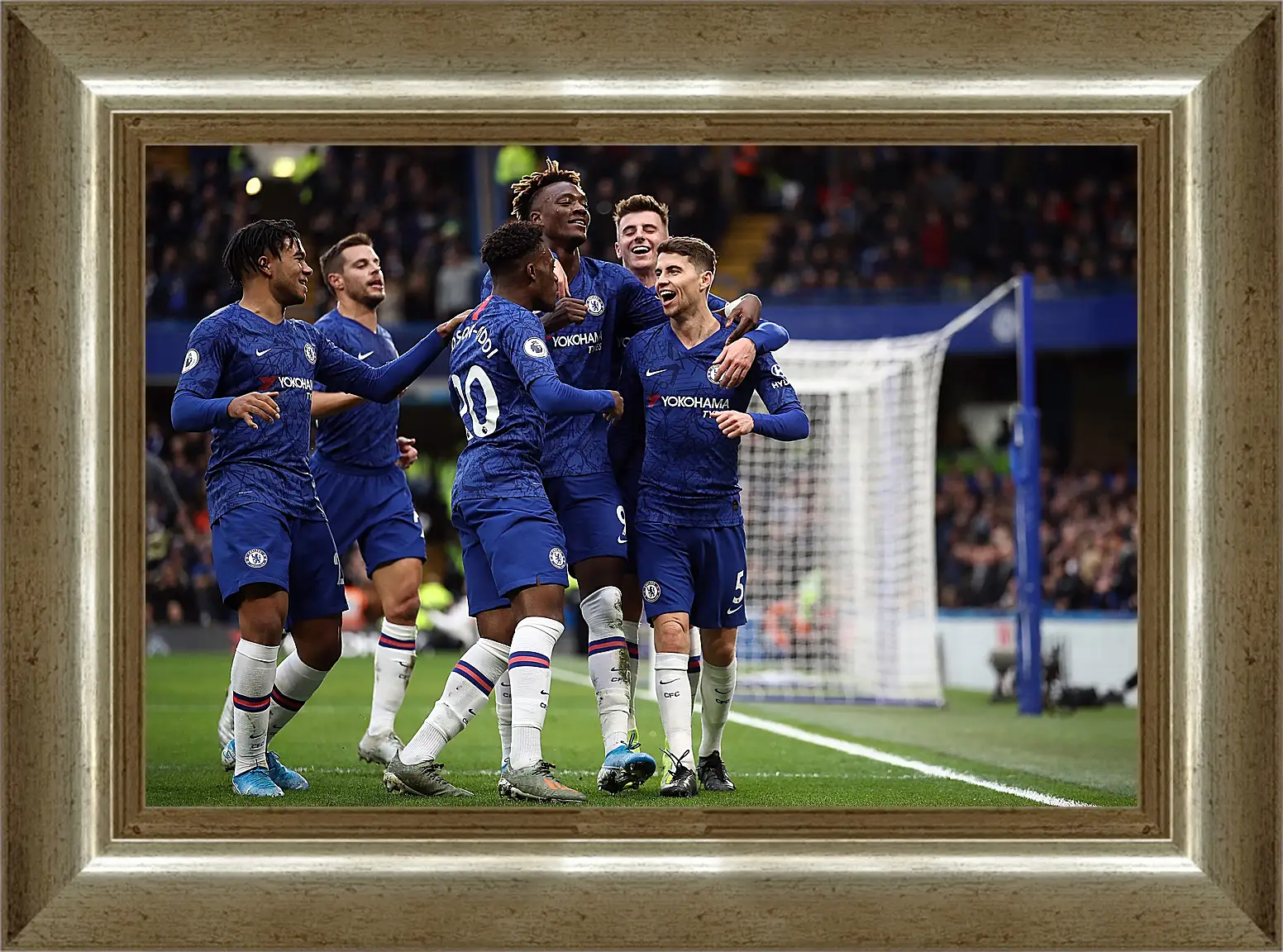 Картина в раме - Празднование гола. ФК Челси. FC Chelsea