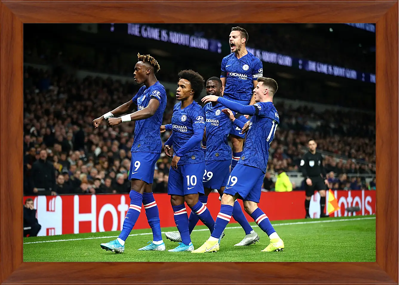 Картина в раме - Празднование гола. ФК Челси. FC Chelsea