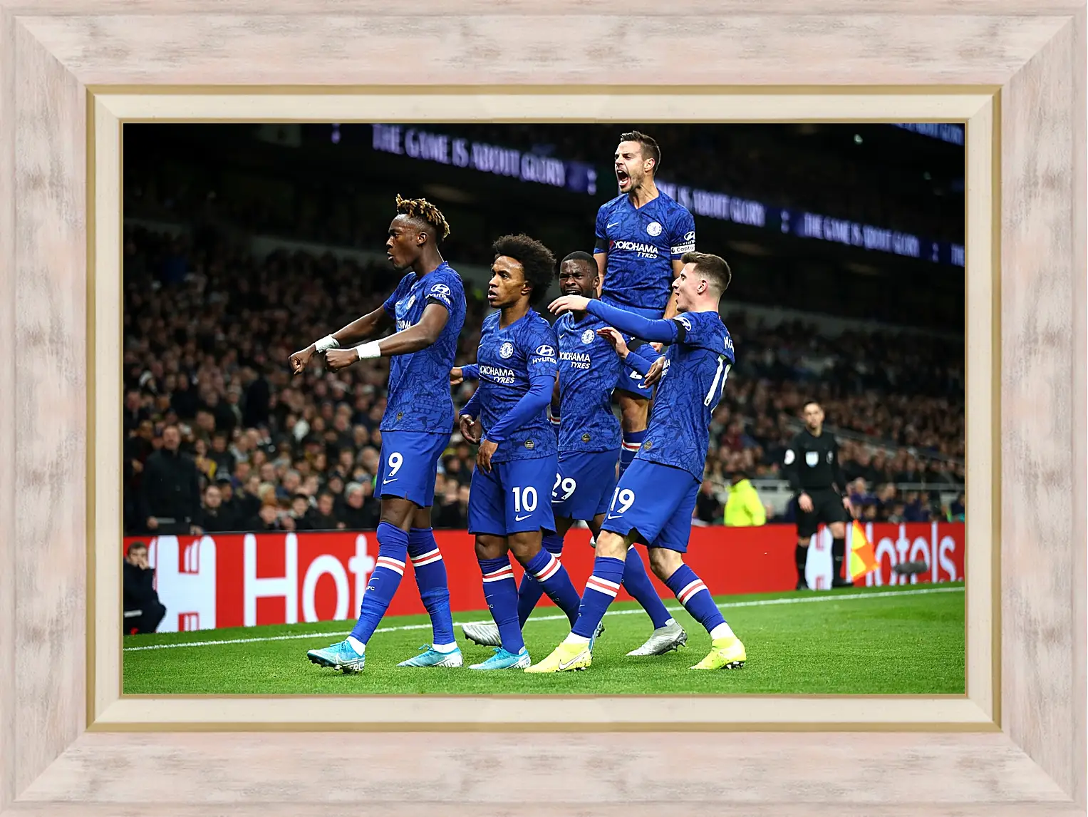 Картина в раме - Празднование гола. ФК Челси. FC Chelsea
