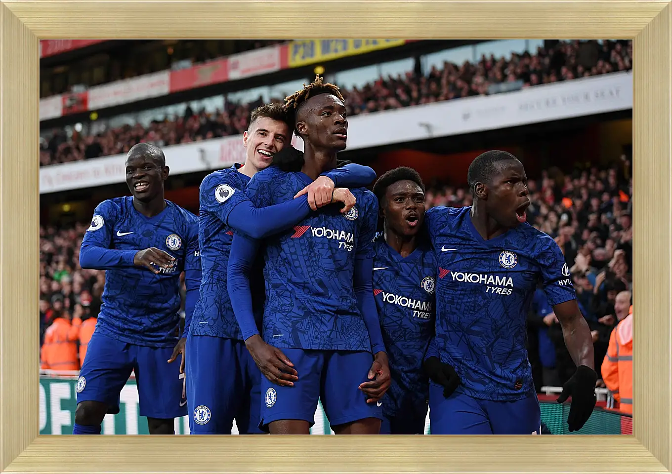 Картина в раме - Празднование гола. ФК Челси. FC Chelsea