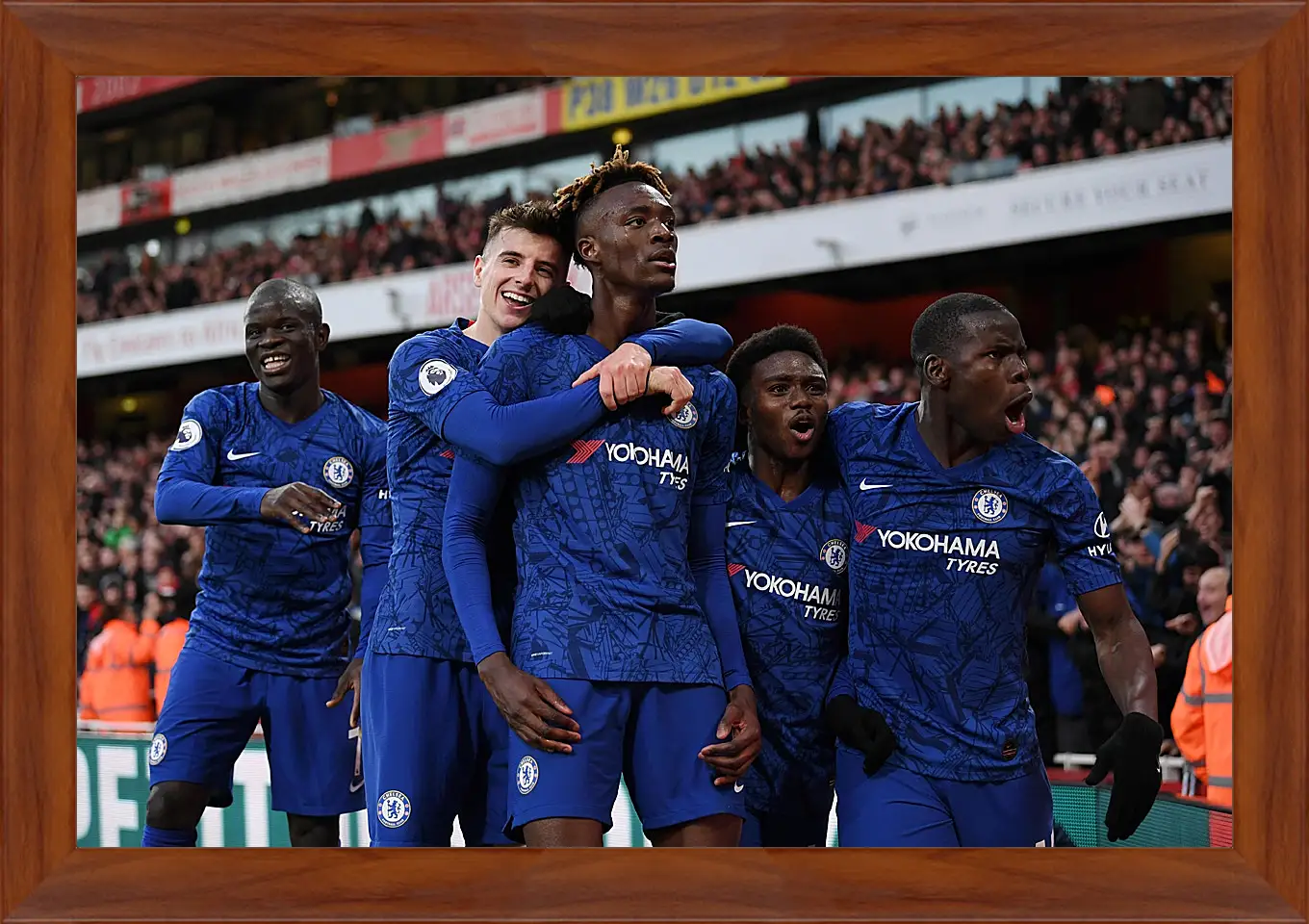 Картина в раме - Празднование гола. ФК Челси. FC Chelsea