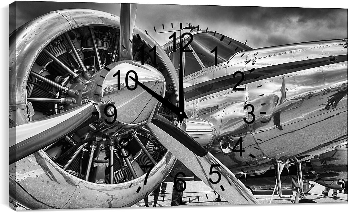 Часы картина - Ретро авиация