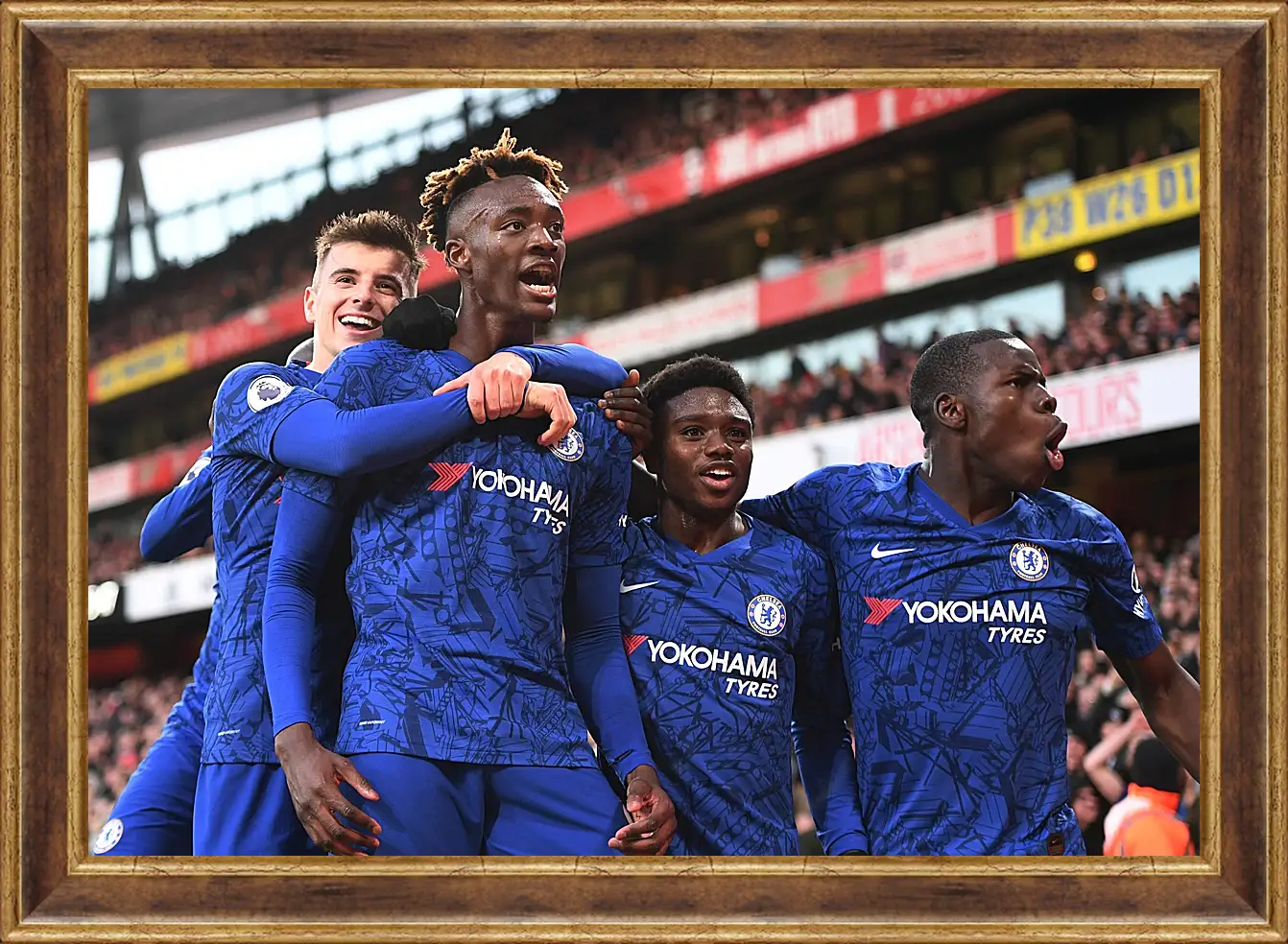 Картина в раме - Празднование гола. ФК Челси. FC Chelsea