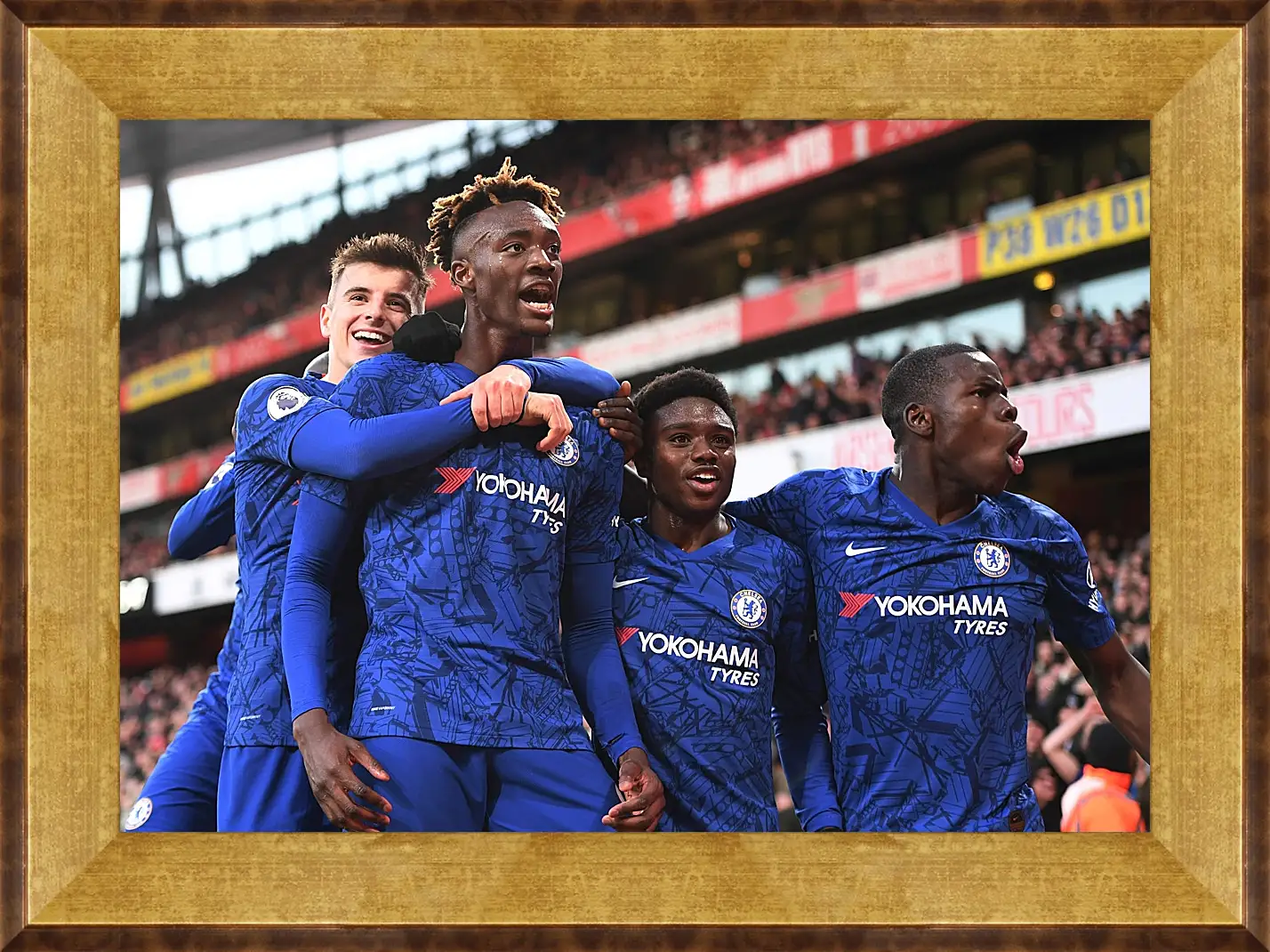 Картина в раме - Празднование гола. ФК Челси. FC Chelsea