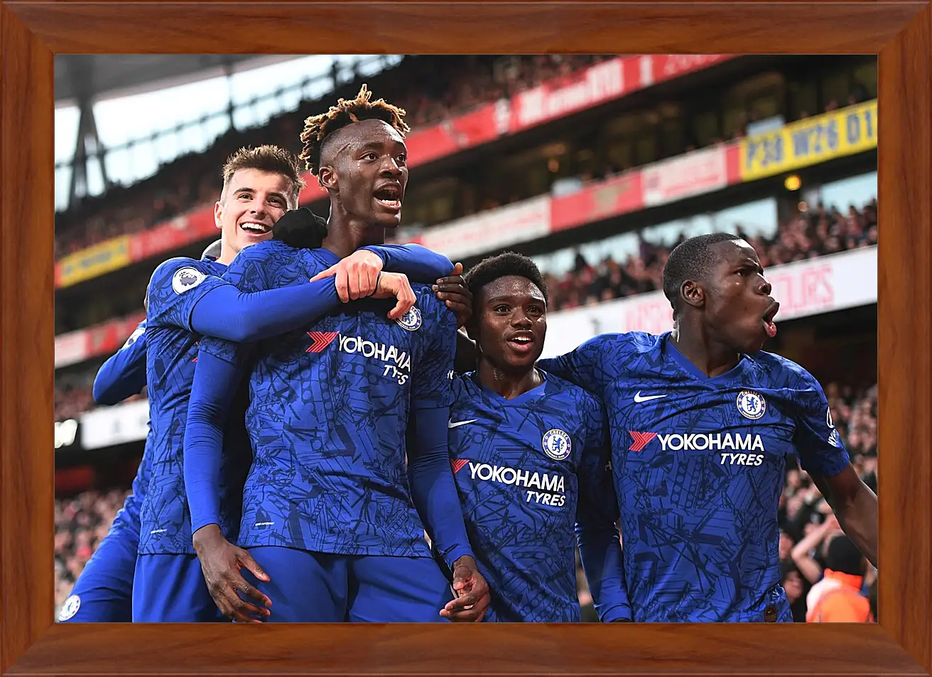 Картина в раме - Празднование гола. ФК Челси. FC Chelsea