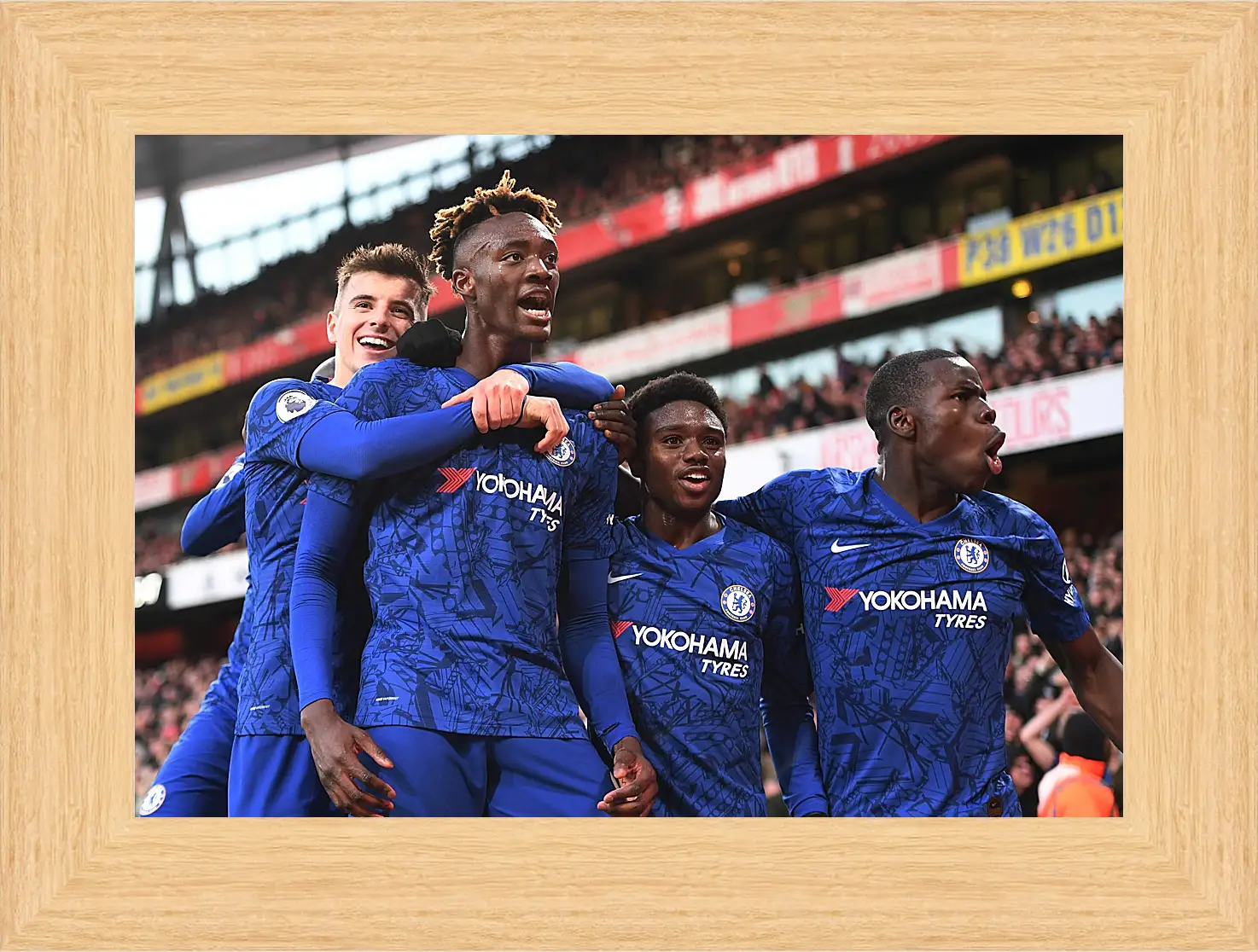 Картина в раме - Празднование гола. ФК Челси. FC Chelsea