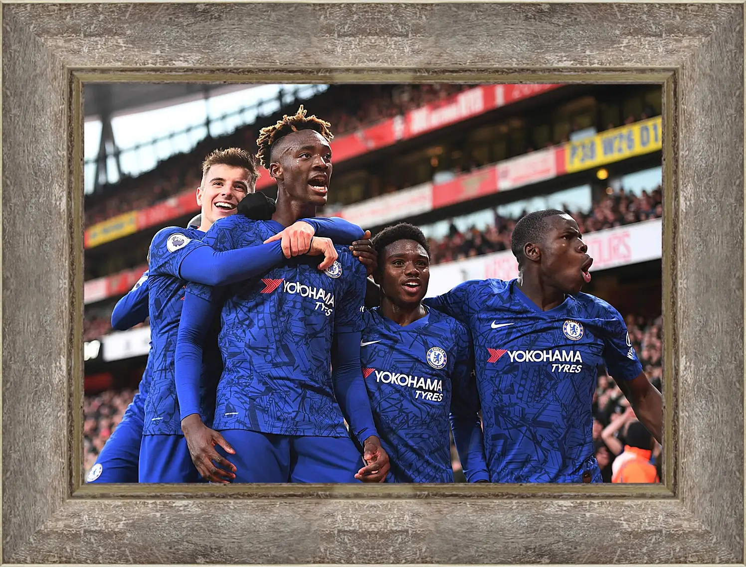 Картина в раме - Празднование гола. ФК Челси. FC Chelsea