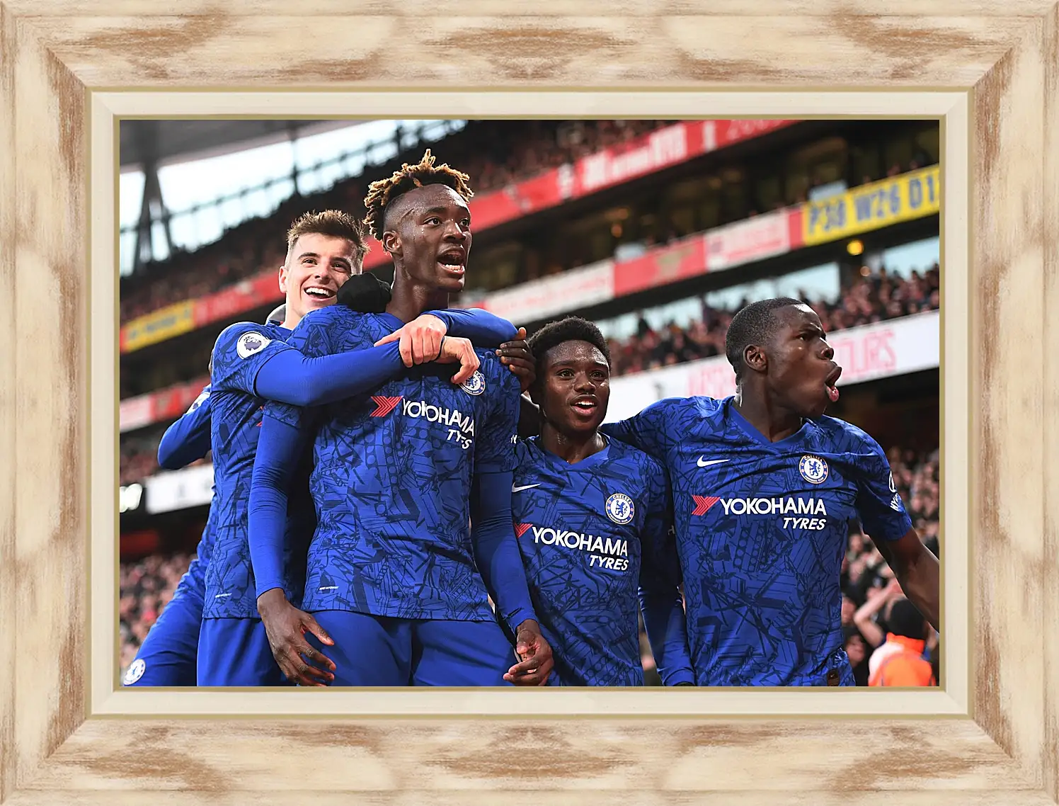 Картина в раме - Празднование гола. ФК Челси. FC Chelsea