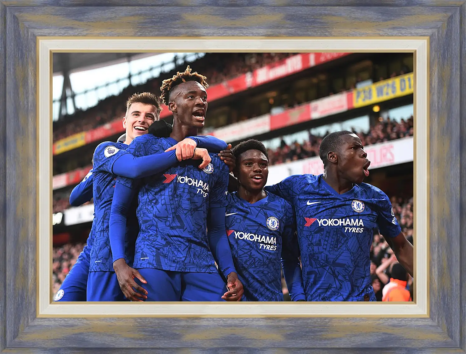 Картина в раме - Празднование гола. ФК Челси. FC Chelsea