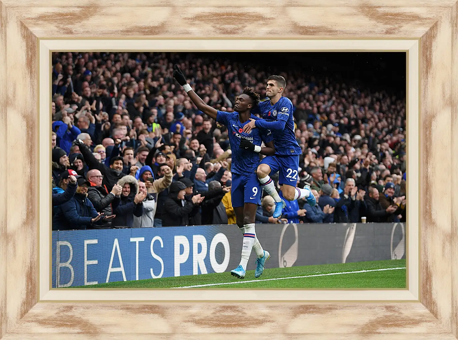 Картина в раме - Празднование гола. ФК Челси. FC Chelsea