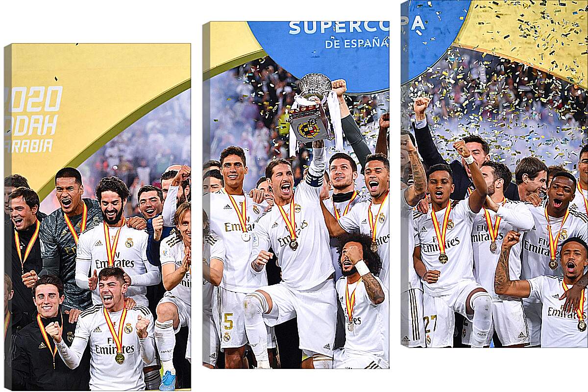 Модульная картина - Победа в суперкубке Испании. Реал Мадрид. Real Madrid