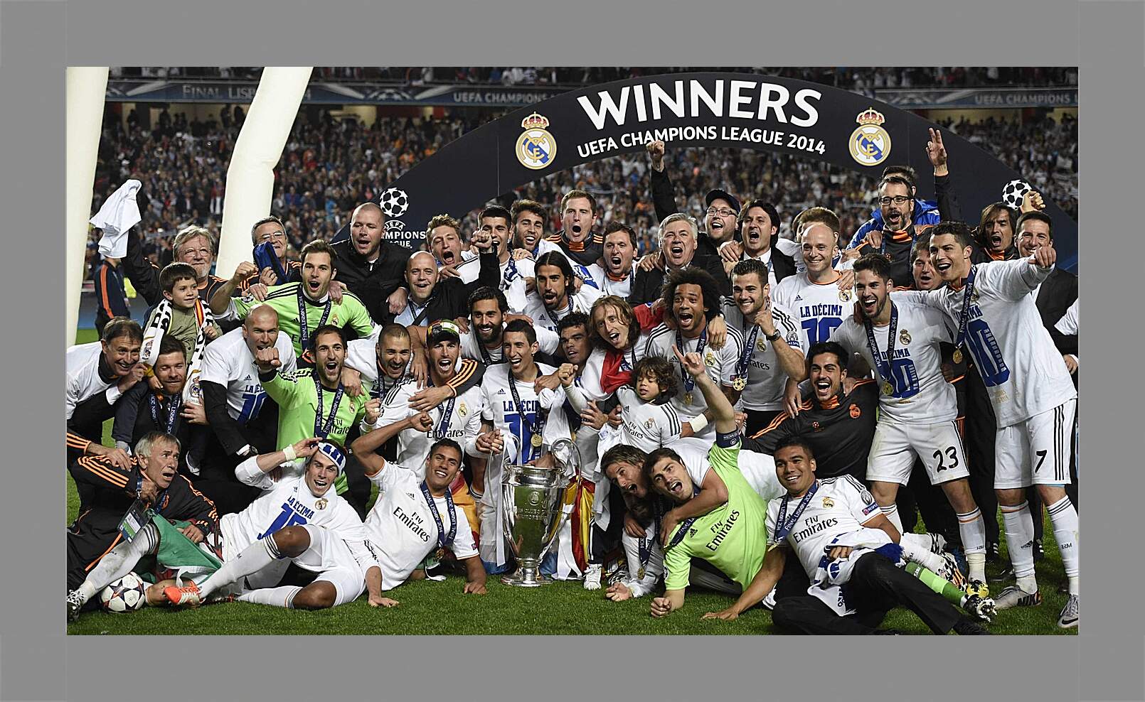 Картина в раме - Победа в Лиге Чемпионов 2014. Реал Мадрид. Real Madrid