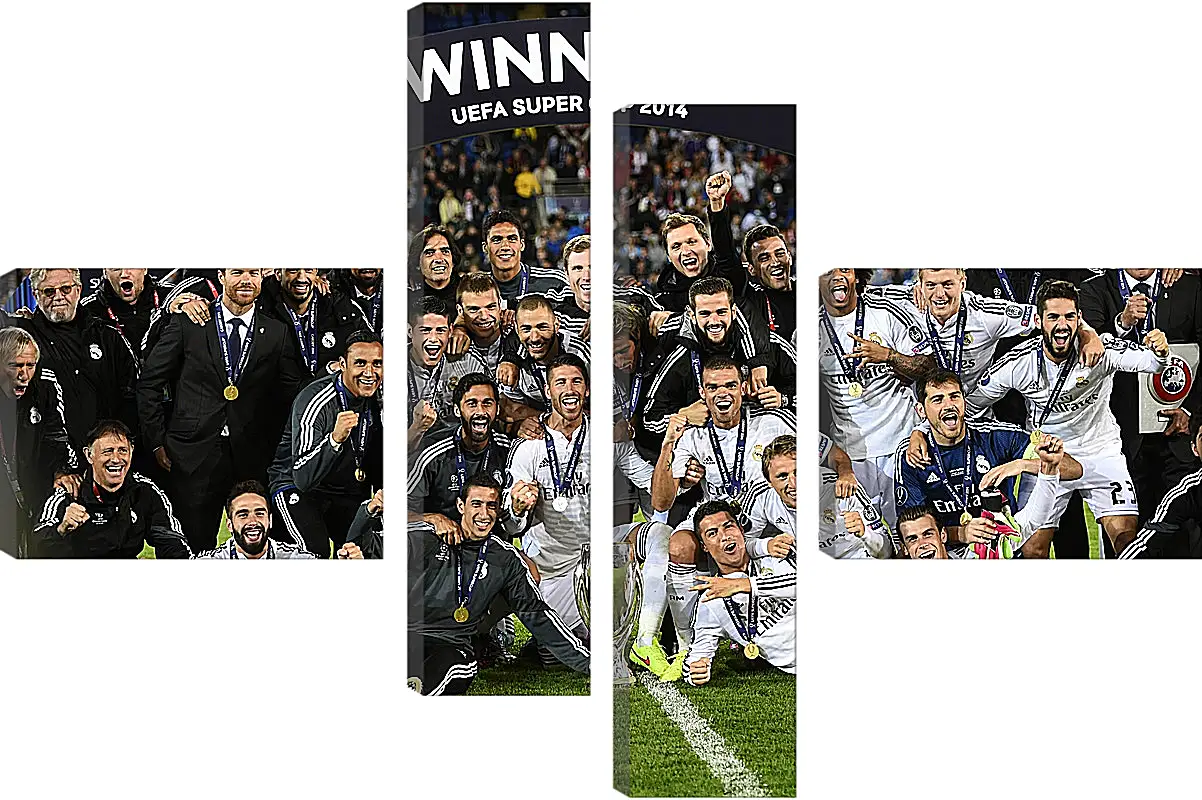 Модульная картина - Победа в суперкубке 2014. Реал Мадрид. Real Madrid