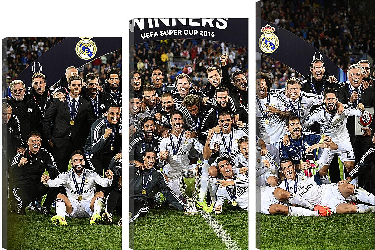 Модульная картина - Победа в суперкубке 2014. Реал Мадрид. Real Madrid