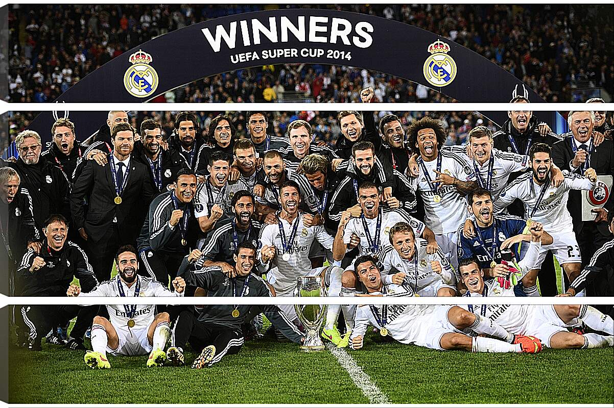 Модульная картина - Победа в суперкубке 2014. Реал Мадрид. Real Madrid