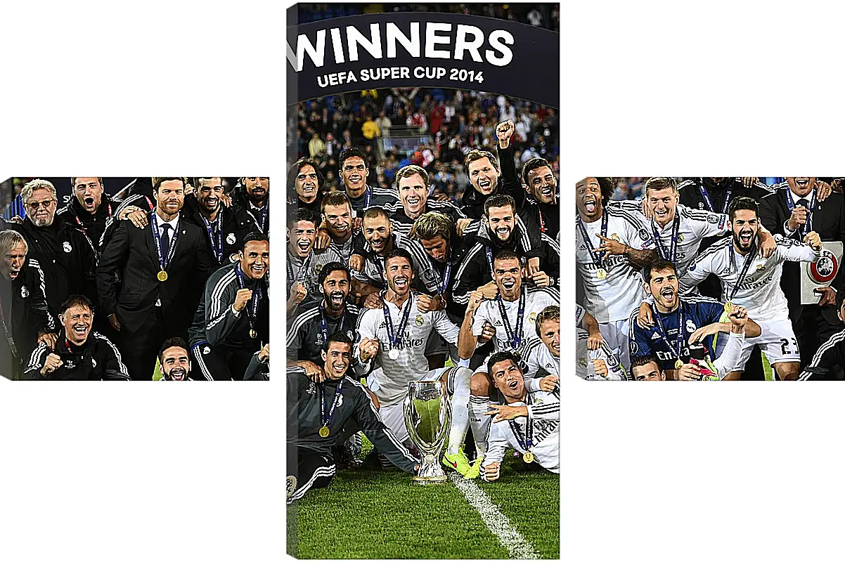 Модульная картина - Победа в суперкубке 2014. Реал Мадрид. Real Madrid