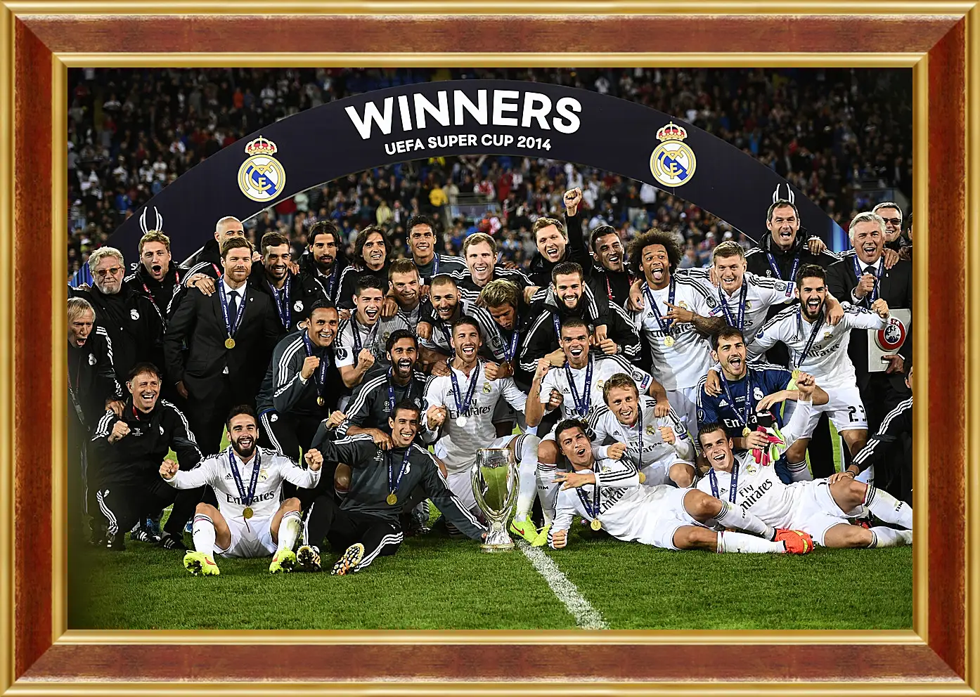 Картина в раме - Победа в суперкубке 2014. Реал Мадрид. Real Madrid