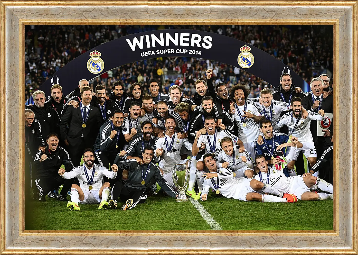 Картина в раме - Победа в суперкубке 2014. Реал Мадрид. Real Madrid