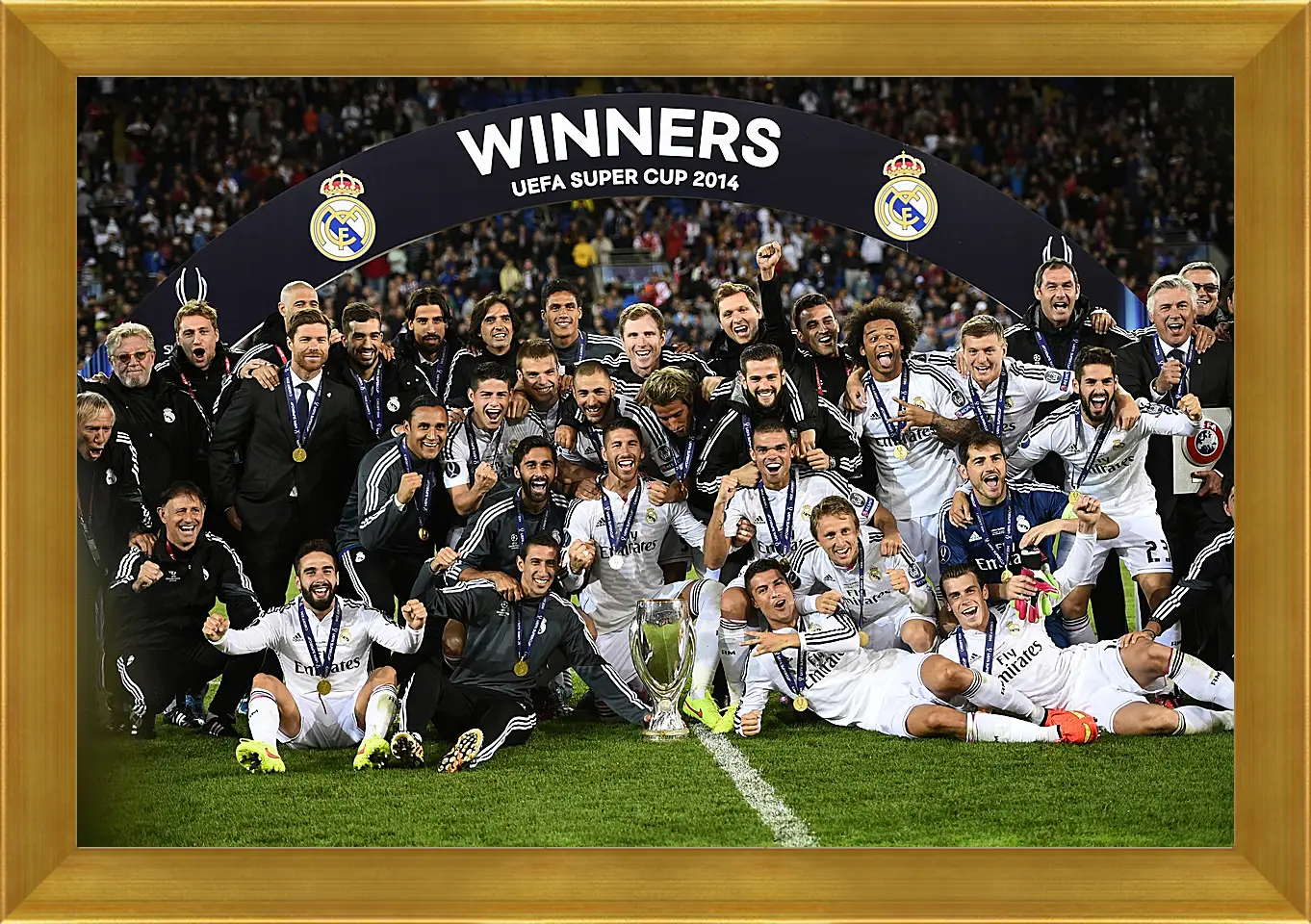 Картина в раме - Победа в суперкубке 2014. Реал Мадрид. Real Madrid