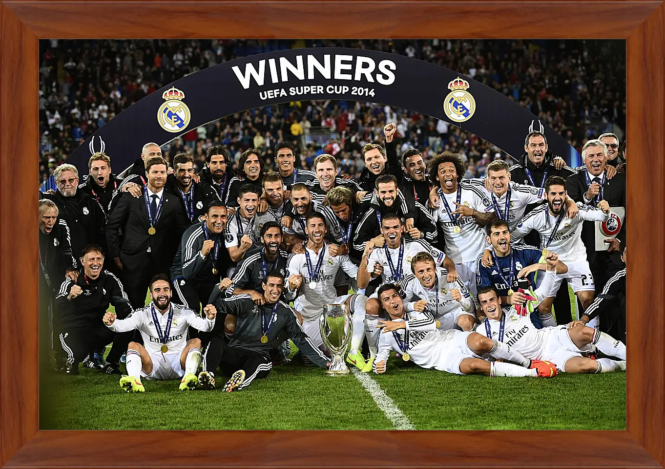 Картина в раме - Победа в суперкубке 2014. Реал Мадрид. Real Madrid